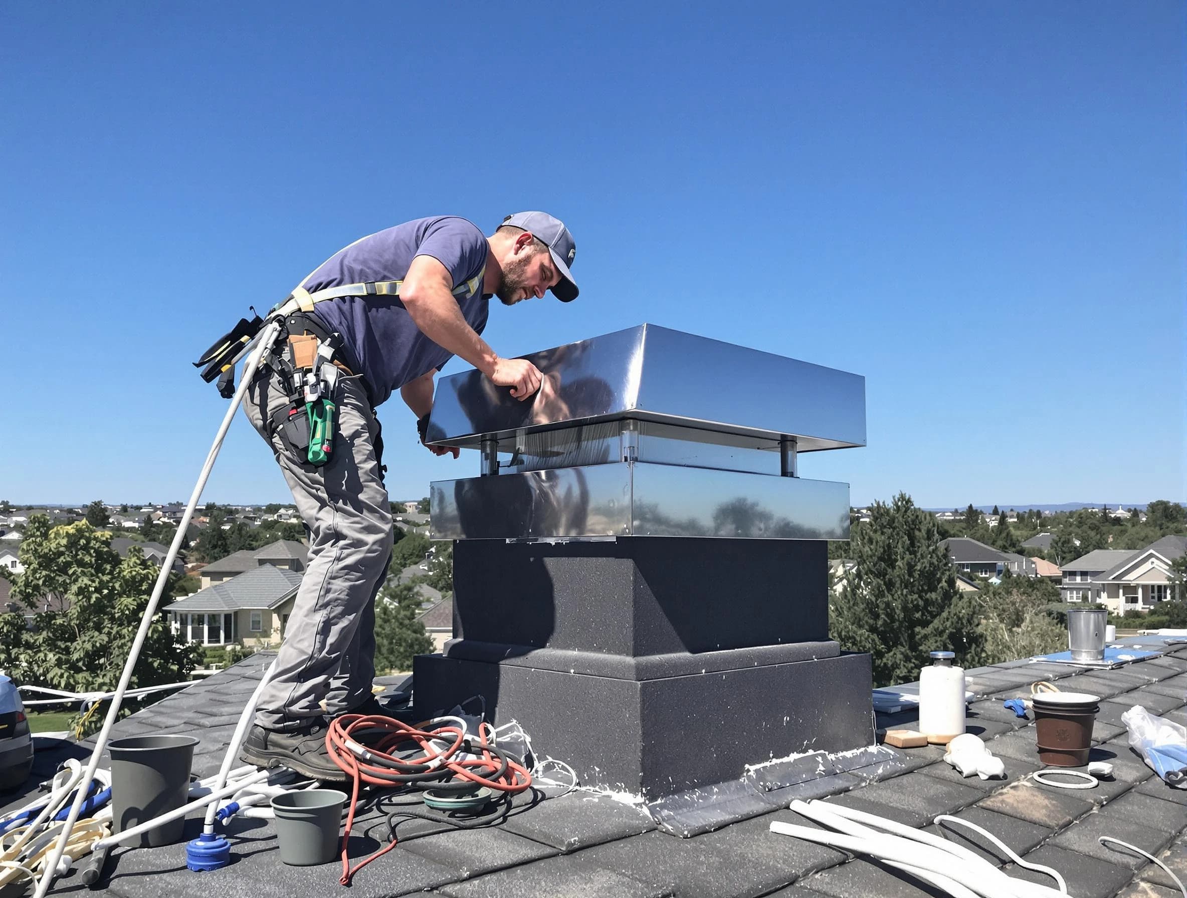 Chimney Cap Services service in Babylon, NY
