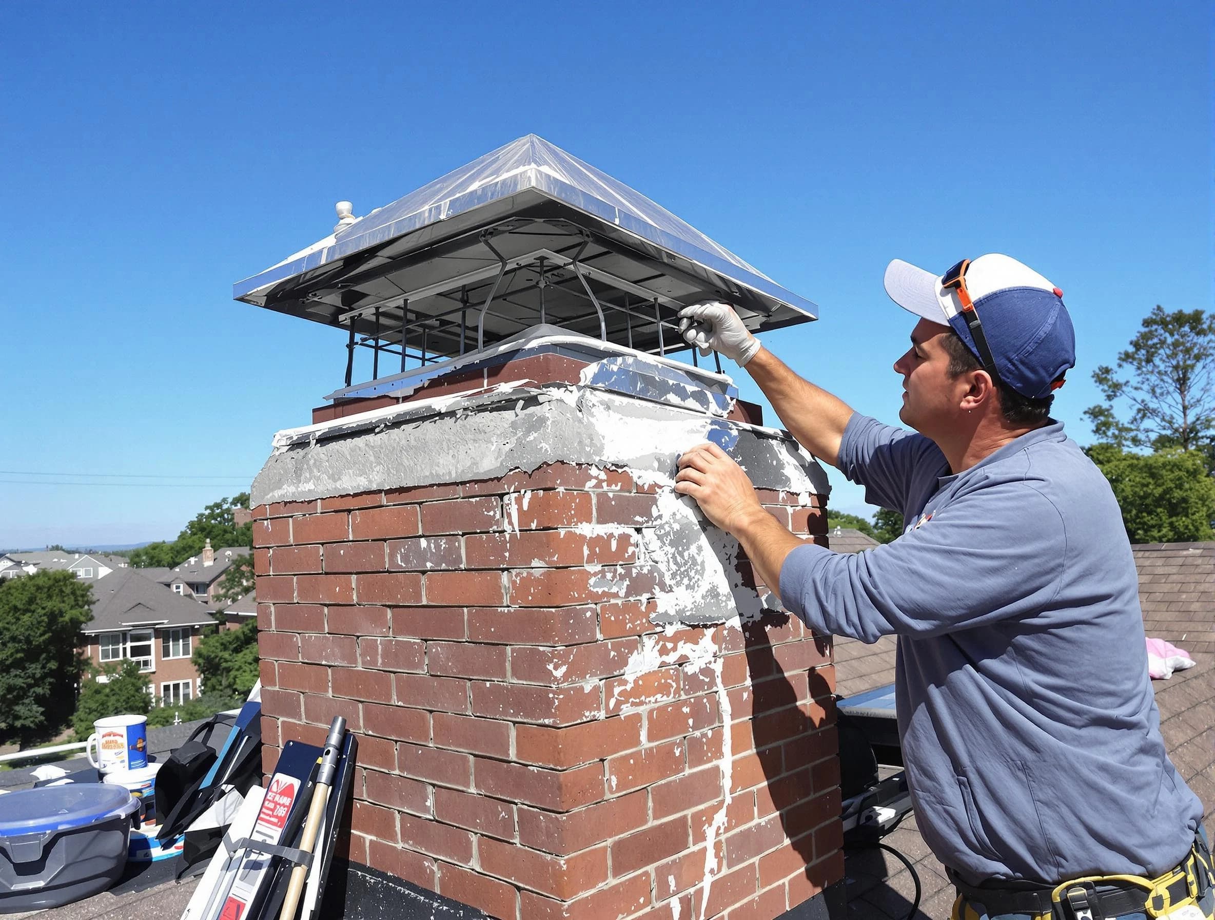 Chimney Crown Services service in Babylon, NY